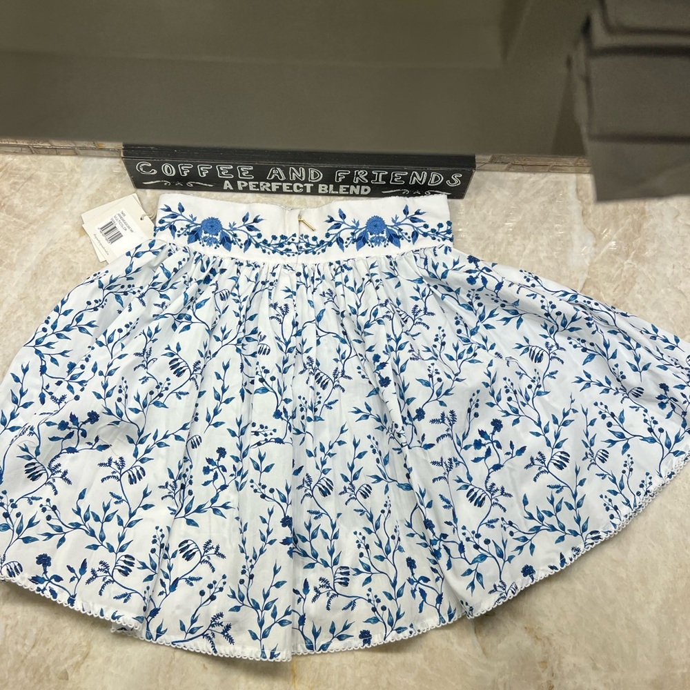 AGUA BY AGUA BENDITA Arandano Floral Cotton Mini Skirt - Picture 12 of 12